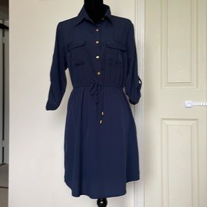 Speed control a Navy blue dress. size L